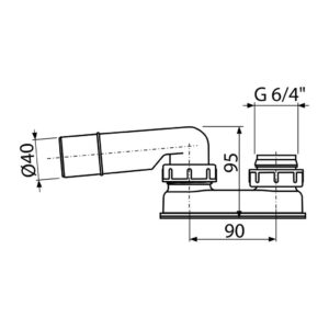 AlcaPlast A53-DN40 - Zápachová uzávera