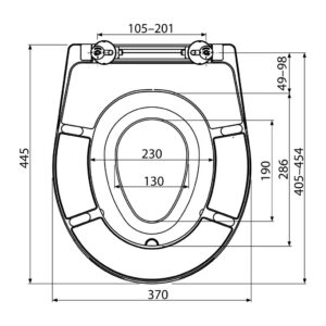 AlcaPlast A606 - WC sedátko univerzálne SOFTCLOSE s integrovanou vložkou, Duroplast