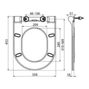 AlcaPlast A67SLIM - WC sedátko SLIM SOFTCLOSE, Duroplast