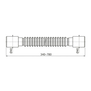 AlcaPlast A710 - Flexi propojenie 40×40