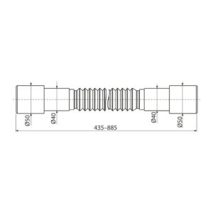 AlcaPlast A720 - Flexi propojenie 50/40×40/50