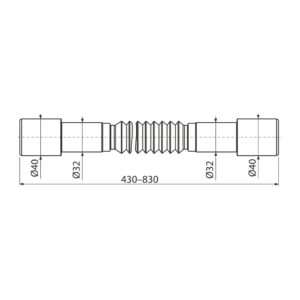 AlcaPlast A794 - Flexi propojenie 40–32×32–40