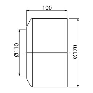 AlcaPlast A980 - WC rozeta veľká DN110