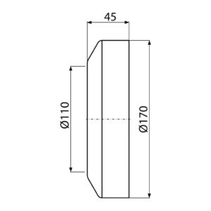 AlcaPlast A98 - WC rozeta malá DN110