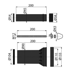 AlcaPlast M900 - Príslušenstvo komplet