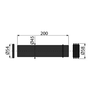 AlcaPlast M901 - Tesnenie prívodu + vývodka + vrapová vložka 45×58×25