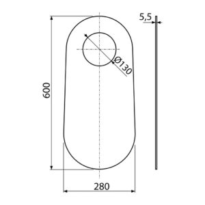 AlcaPlast M920 - Izolačná doska pre stajací WC a bidet