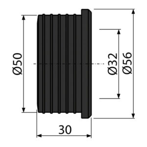 AlcaPlast Z0004-ND - Vrapová vložka 50/32