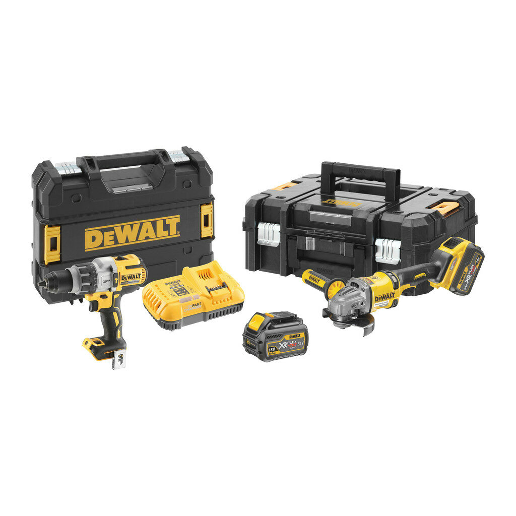 DeWalt DCK2055T2T - Kombinovaná súprava DCD996 18V + DCG414 54V Flexvolt