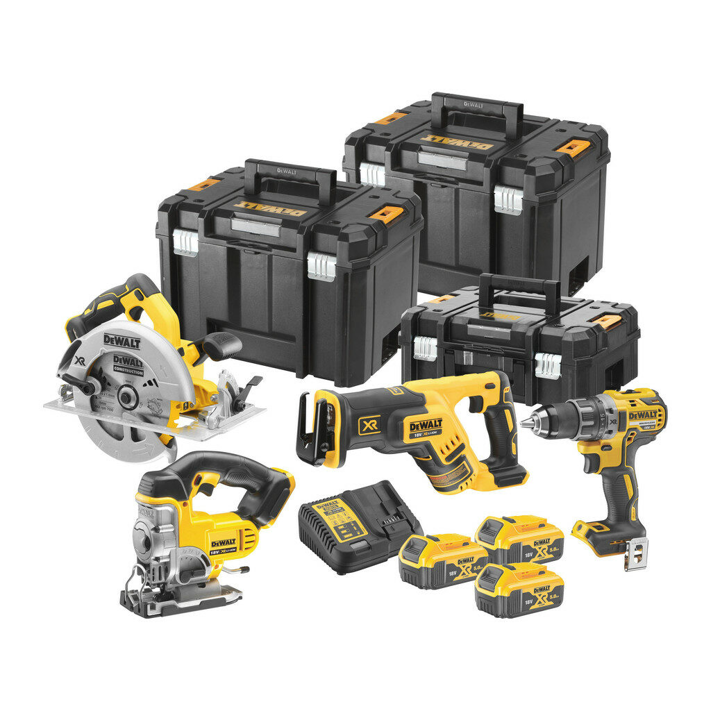 DeWalt DCK421P3T - Kombinovaná súprava aku náradia DCD791 + DCS570 + DCS331 + DCS367 18V