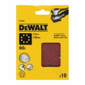 DeWalt DT3002 - Brúsny papier dierovaný 140x115mm, P60, 10ks