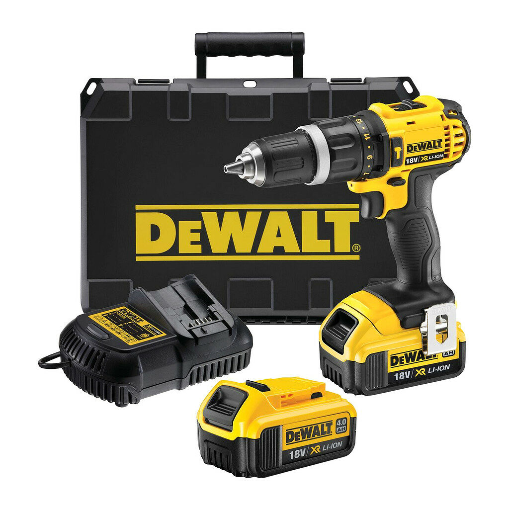 DeWalt DCD785M2 - Aku vŕtačka 18V, 13mm, 2x aku 4Ah, nabíjačka, kufor