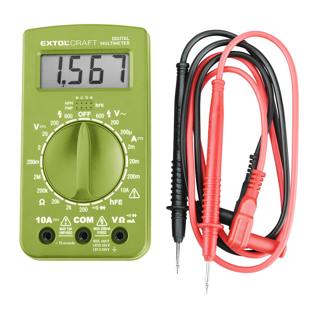 Extol Craft 600011 - Multimeter digitálny (U,I,R)