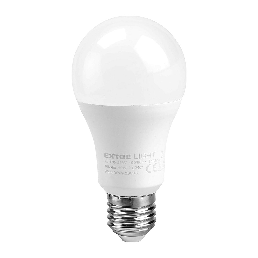 Extol Light 43003 - Žiarovka LED, 9W, 900lm, E27, Ø60mm