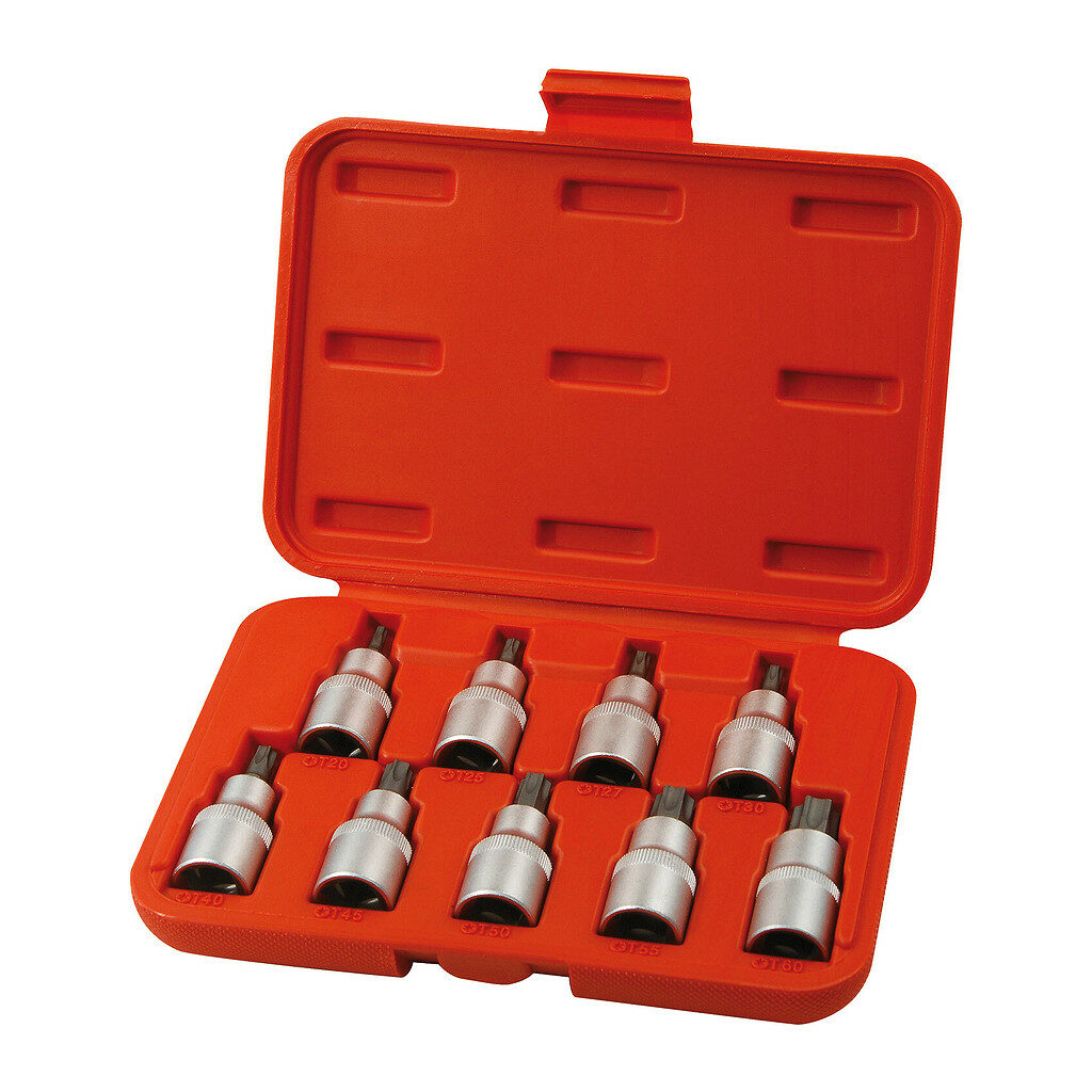 Extol Premium 8818124 - Hlavice zástrčné TORX, 9-dielna sada