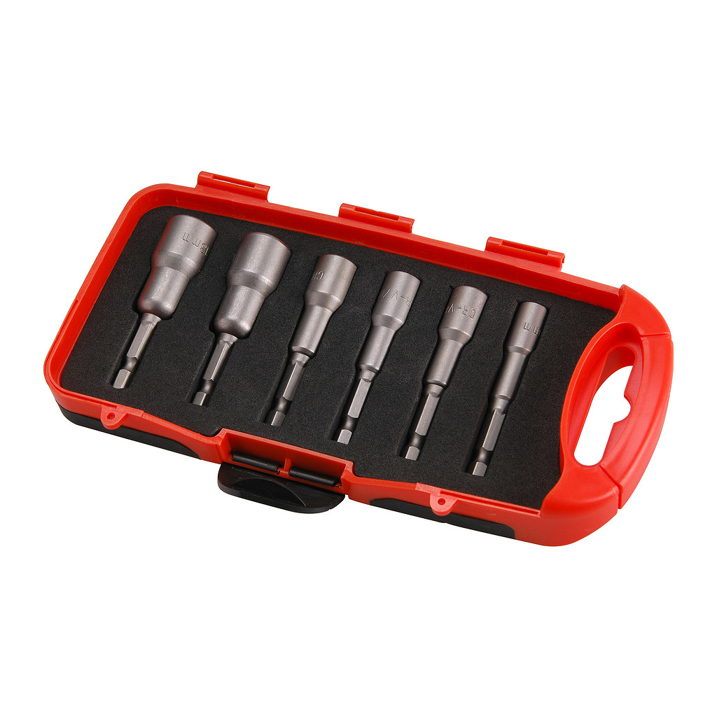 Extol Premium 8819630 - Hlavice nástrčné magnetické so 6-hrannou stopkou 1/4", sada 6ks, 6-13mm