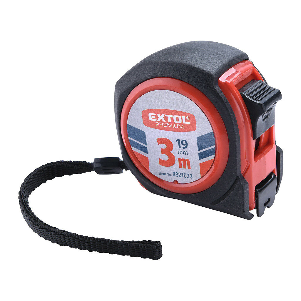 Extol Premium 8821033 - Meter zvinovací, 3m, šírka pásu 19mm