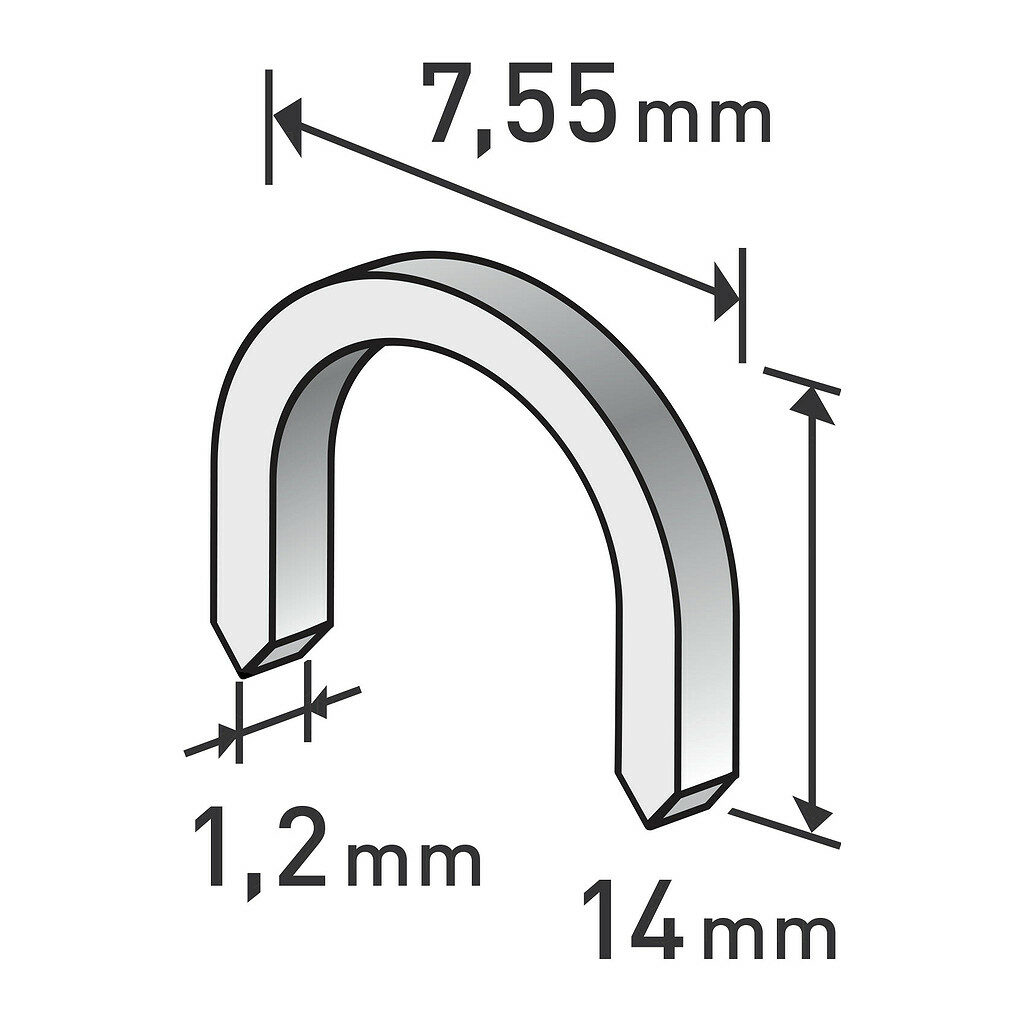 Extol Premium 8852305 - Spony oblé do sponkovacej pištole 1000ks, dĺžka/L 14mm