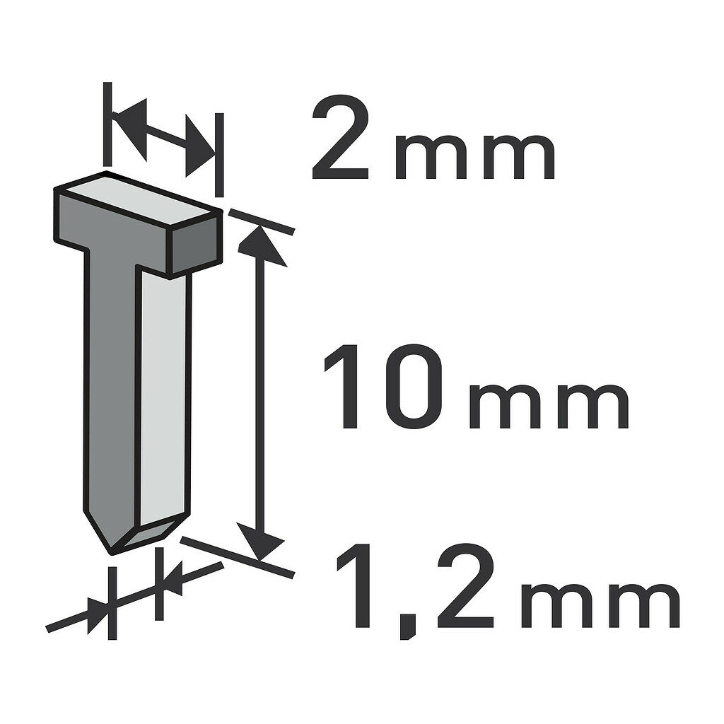 Extol Premium 8852403 - Klince do sponkovacej pištole 1000ks, dĺžka 10mm