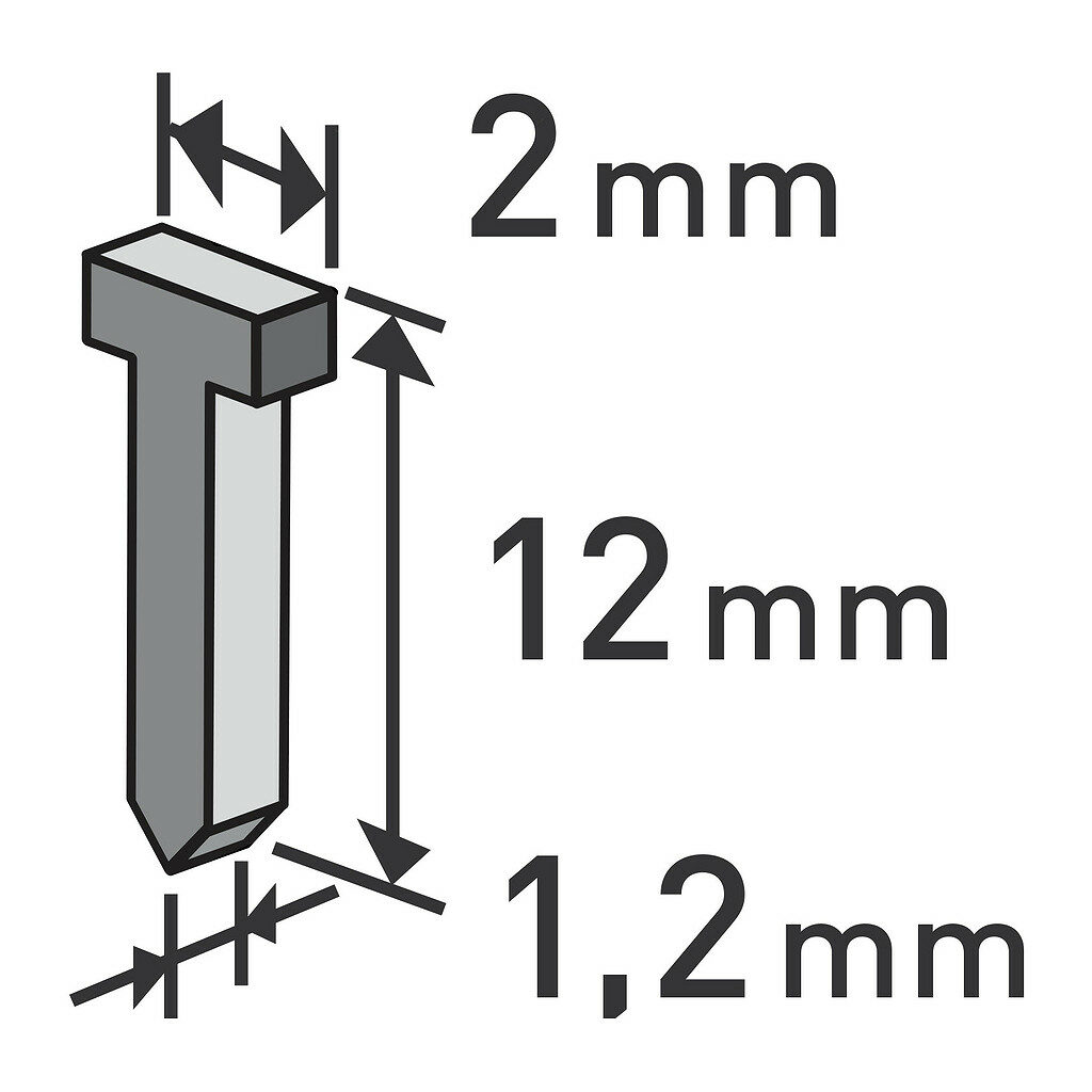 Extol Premium 8852404 - Klince do sponkovacej pištole 1000ks, dĺžka/L 12mm