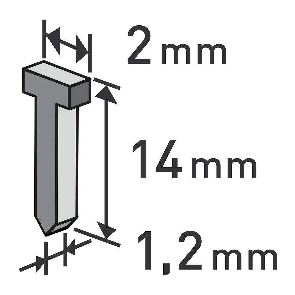 Extol Premium 8852405 - Klince do sponkovacej pištole 1000ks, dĺžka/L 14mm