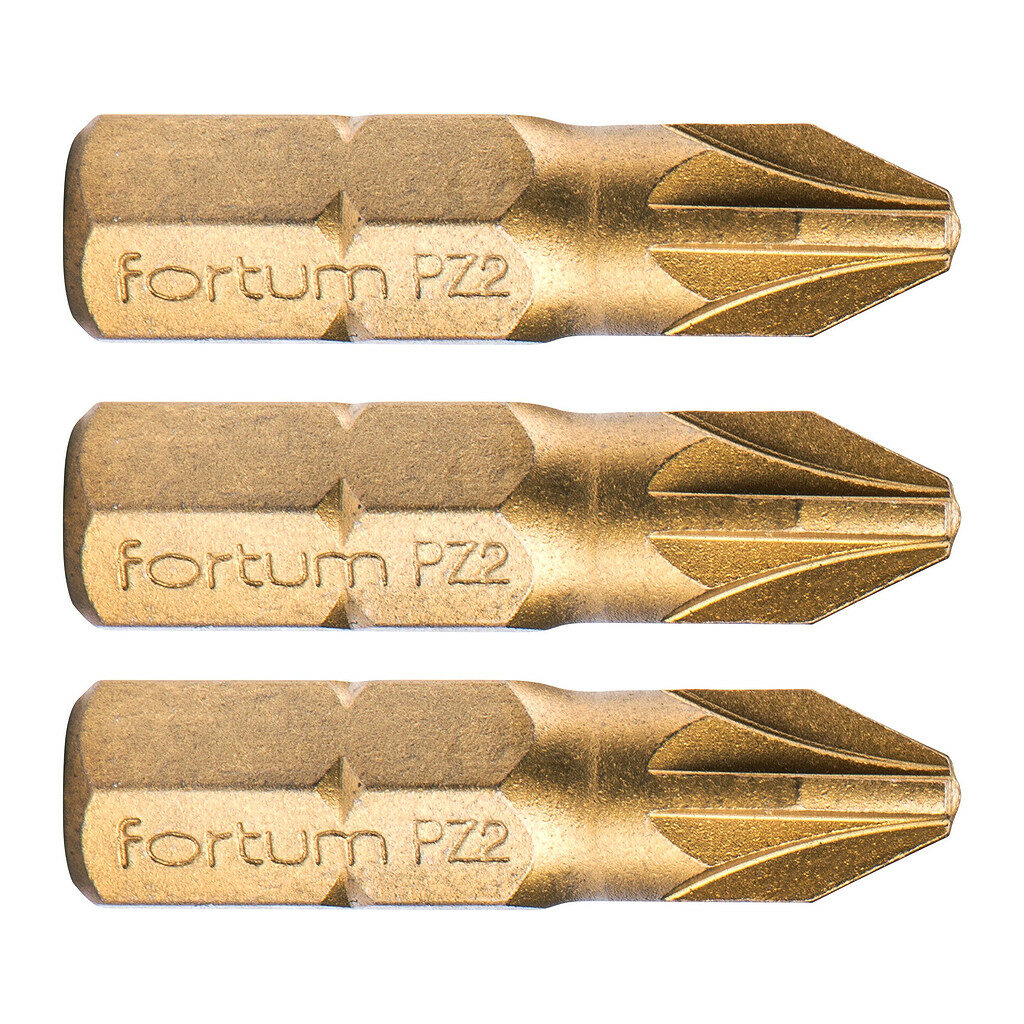 Fortum 4741372 - Bit krížový 3ks, PZ 2x25mm