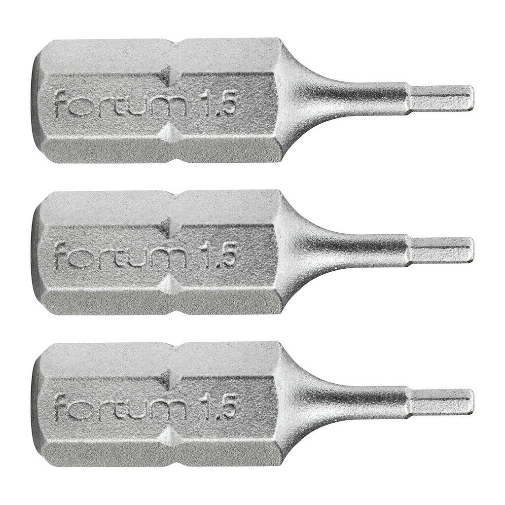 Fortum 4741501 - Bit imbus 3ks, H 1,5x25mm