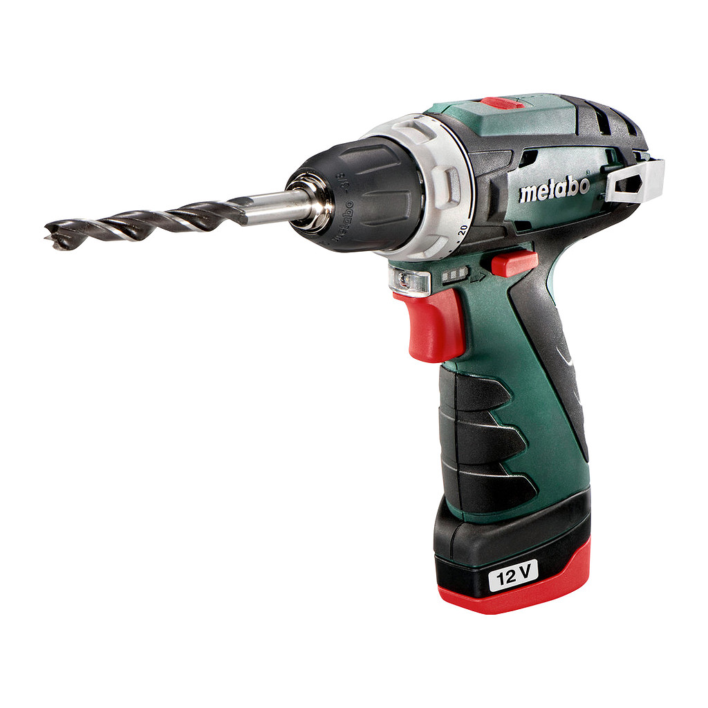 Metabo 600984500 - PowerMaxx BS Basic - AKU vŕtačka so skrutkovačom, 12V 2x2Ah Li-Power, Nabíjačka LC 12, Kufor z umelej hmoty