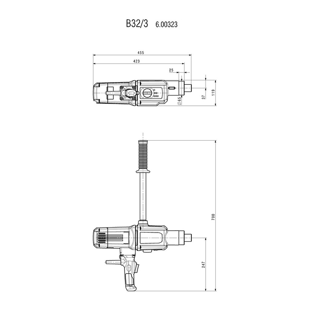 Metabo 600323000 - B 32/3 - Vŕtačka, Kartón