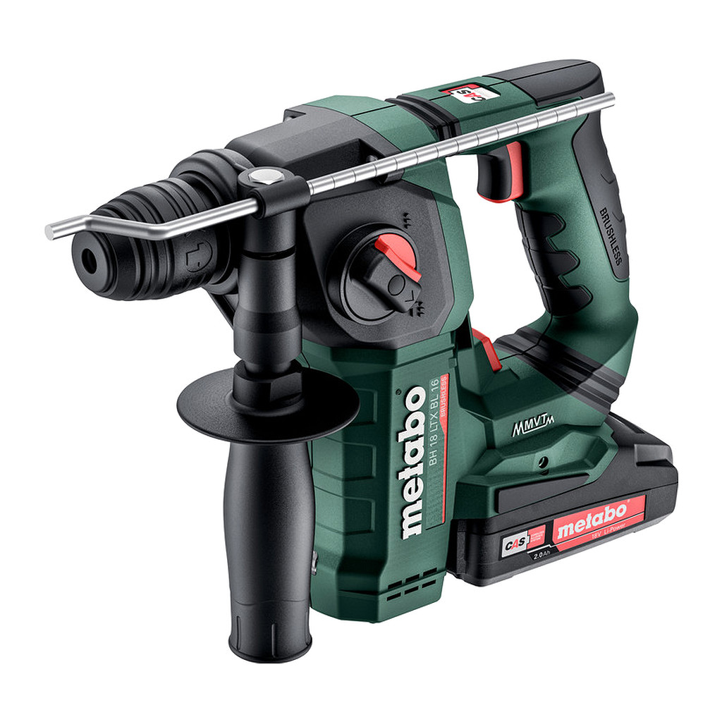 Metabo 600324500 - BH 18 LTX BL 16 - AKU kladivo, 18V 2x2Ah Li-Power, Nabíjačka SC 30, metaBOX 145 L