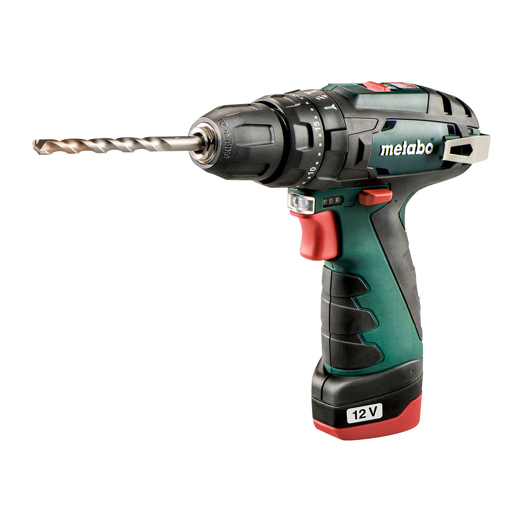 Metabo 600385500 - PowerMaxx SB Basic - AKU príklepový vŕtací skrutkovač, 12V 2x2Ah Li-Power, Nabíjačka LC 40, Kufor z umelej hmoty