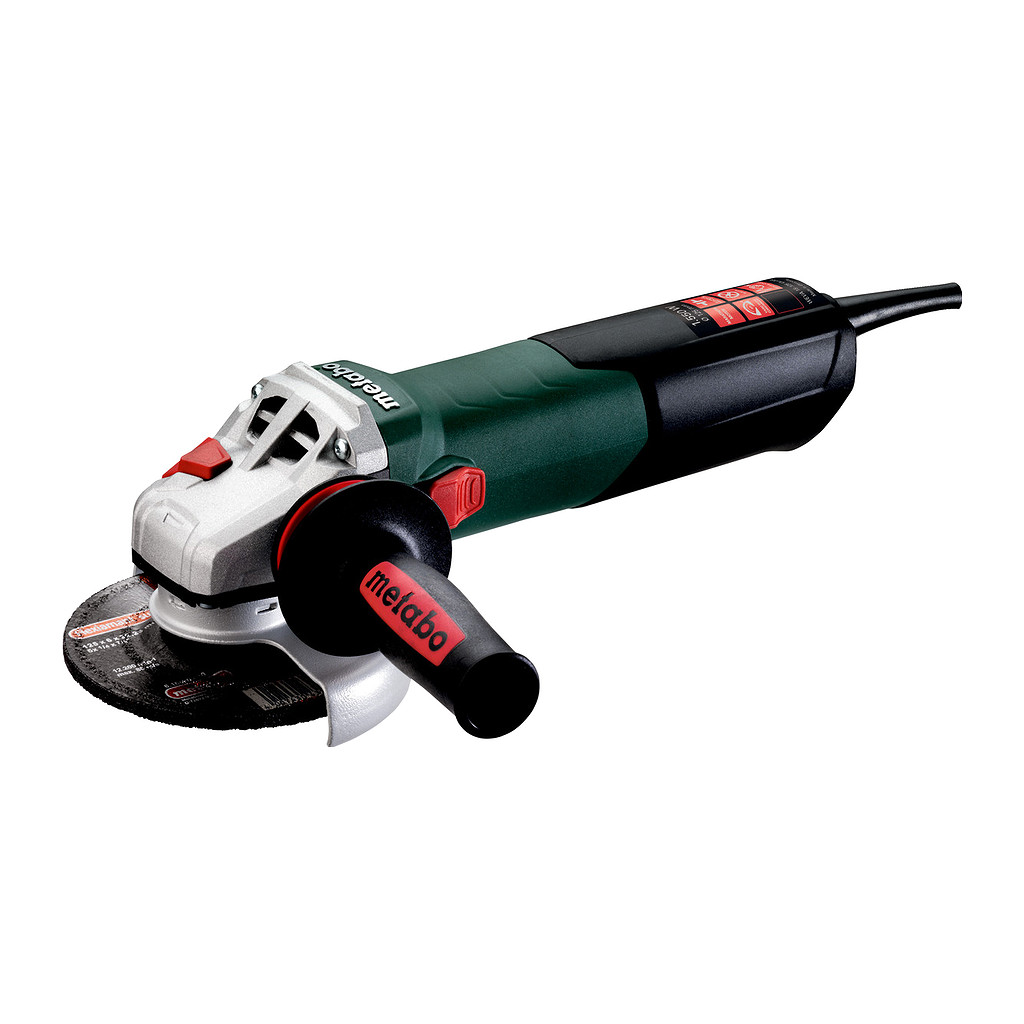 Metabo 600496000 - WEVA 15-125 Quick - Uhlová brúska, Kartón, s reguláciou otáčok, rýchloupínacou maticou