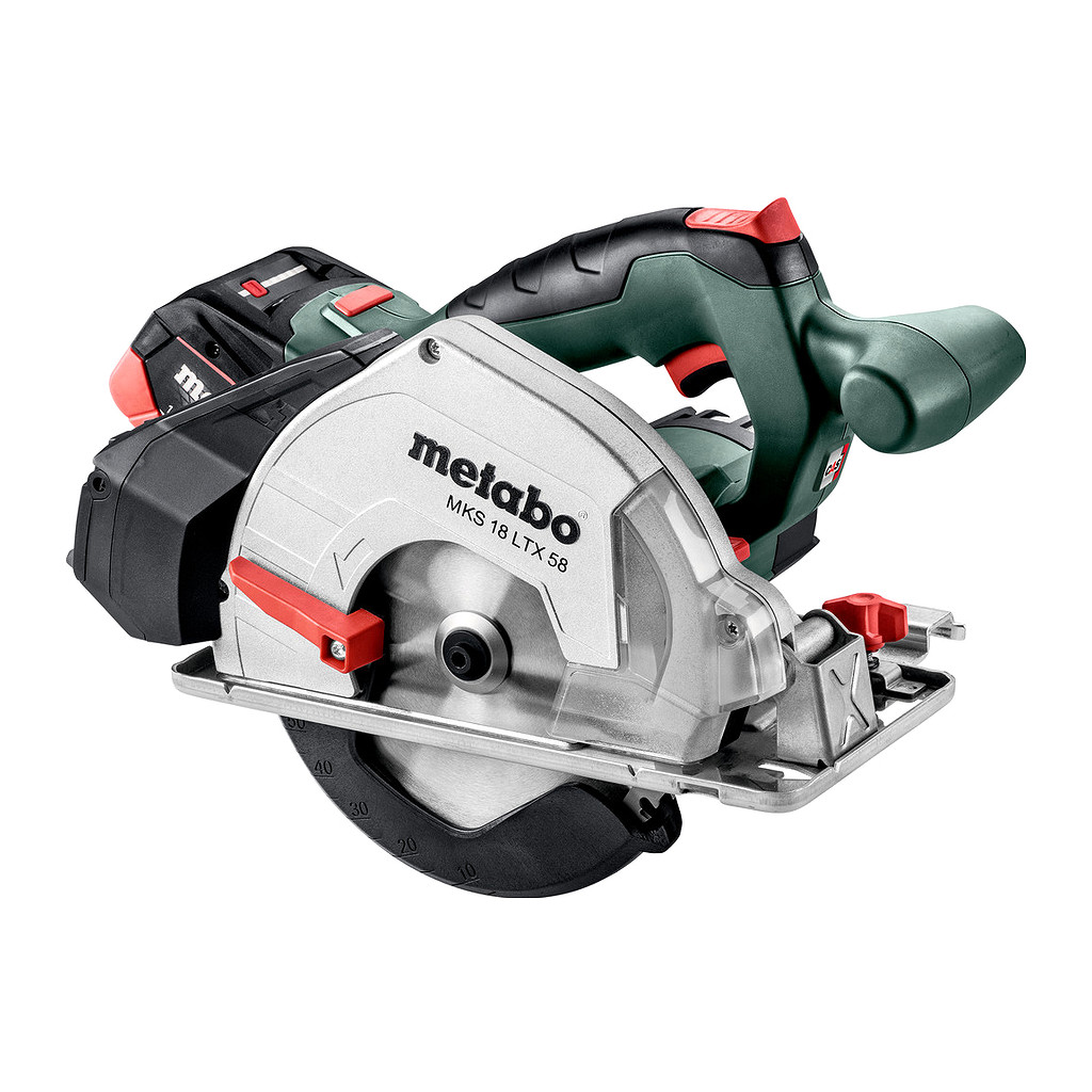 Metabo 600771700 - MKS 18 LTX 58 - AKU ručná kotúčová píla, 18V 2x5.5Ah LiHD, Nabíjačka ASC 55, metaBOX 340