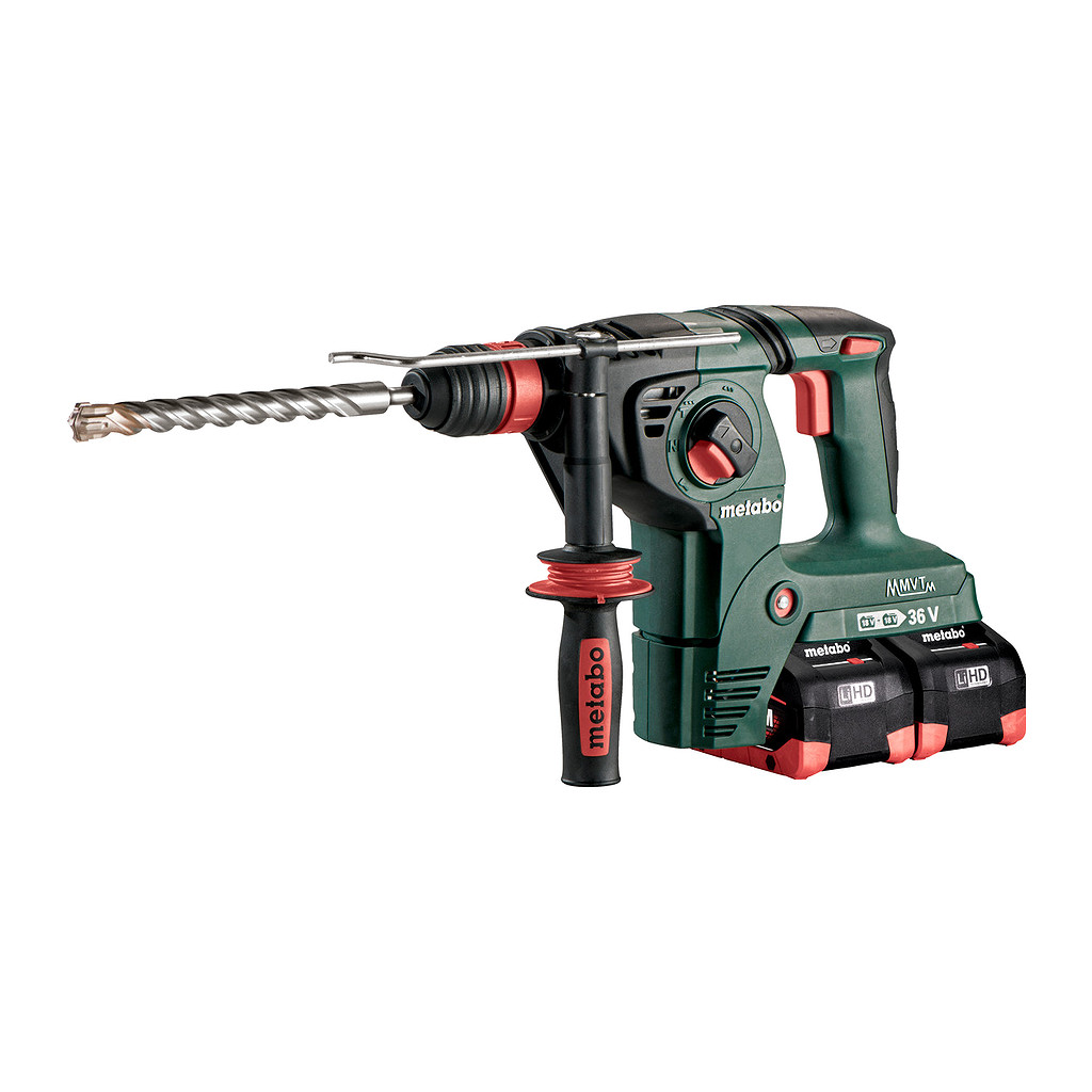 Metabo 600796810 - KHA 36-18 LTX 32 - AKU kladivo, 18V 4x8Ah LiHD, Nabíjačka ASC 145 Duo, metaBOX 165 L, s Metabo-Quick-rýchlovýmeniteľným skľučovadlom