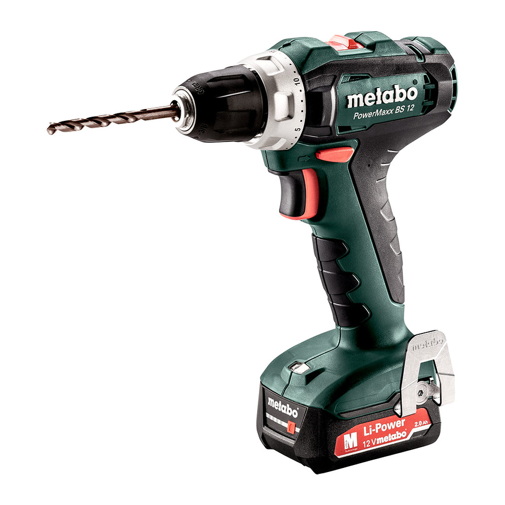 Metabo 601036500 - PowerMaxx BS 12 - AKU vŕtačka so skrutkovačom, 12V 2x2Ah Li-Power, Nabíjačka SC 30, metaBOX 118