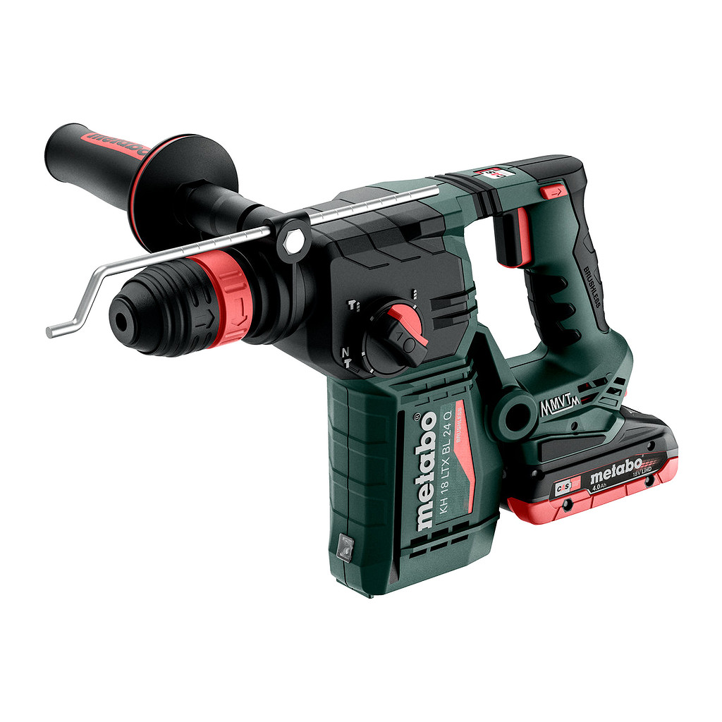 Metabo 601714800 - KH 18 LTX BL 24 Q - AKU kladivo, 18V 2x4Ah LiHD, Nabíjačka ASC 55, metaBOX 165 L, s výmenným skľučovadlom Metabo-Quick