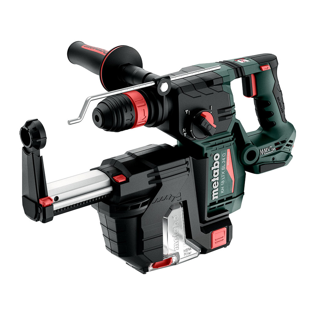 Metabo 601714900 - KH 18 LTX BL 24 Q Set ISA - AKU kladivo, 18V, metaBOX 185 XL, s integrovaným odsávaním prachu a rýchlovýmenným skľučovadlom Metabo