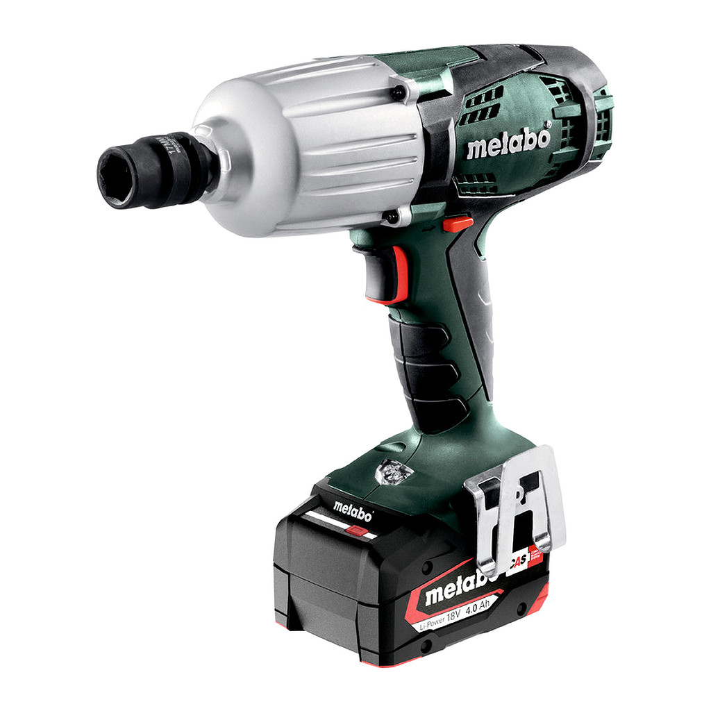 Metabo 602198500 - SSW 18 LTX 600 - AKU rázový skrutkovač, 18V 2x4Ah Li-Power, Nabíjačka ASC 55, metaBOX 145 L