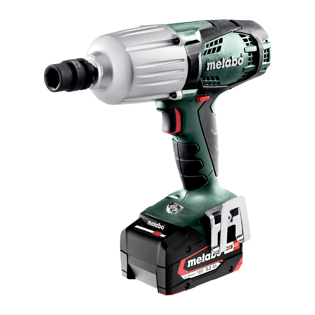 Metabo 602198650 - SSW 18 LTX 600 - AKU rázový skrutkovač, 18V 2x5.2Ah Li-Power, Nabíjačka ASC 55, metaBOX 145 L