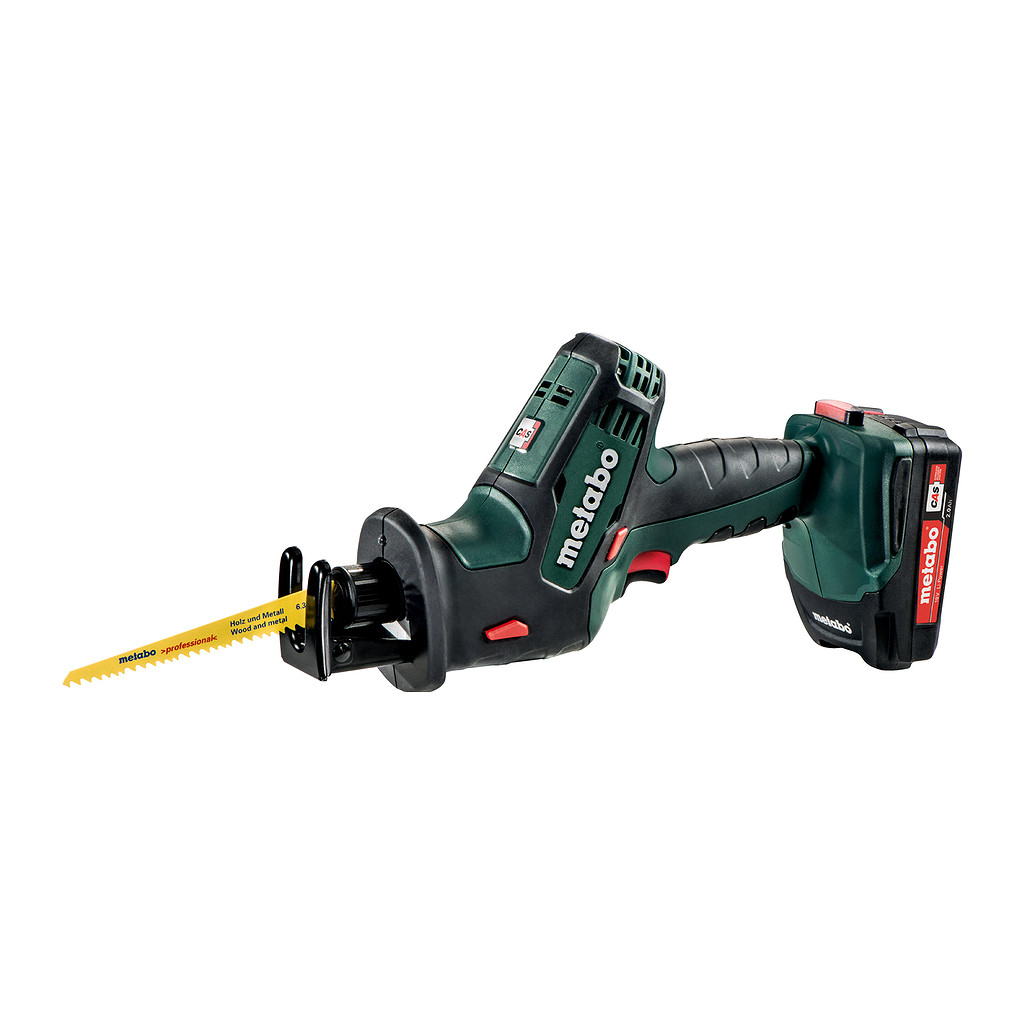 Metabo 602266500 - SSE 18 LTX Compact - AKU priamočiara píla, 18V 2x2Ah Li-Power, Nabíjačka ASC 55, metaBOX 145