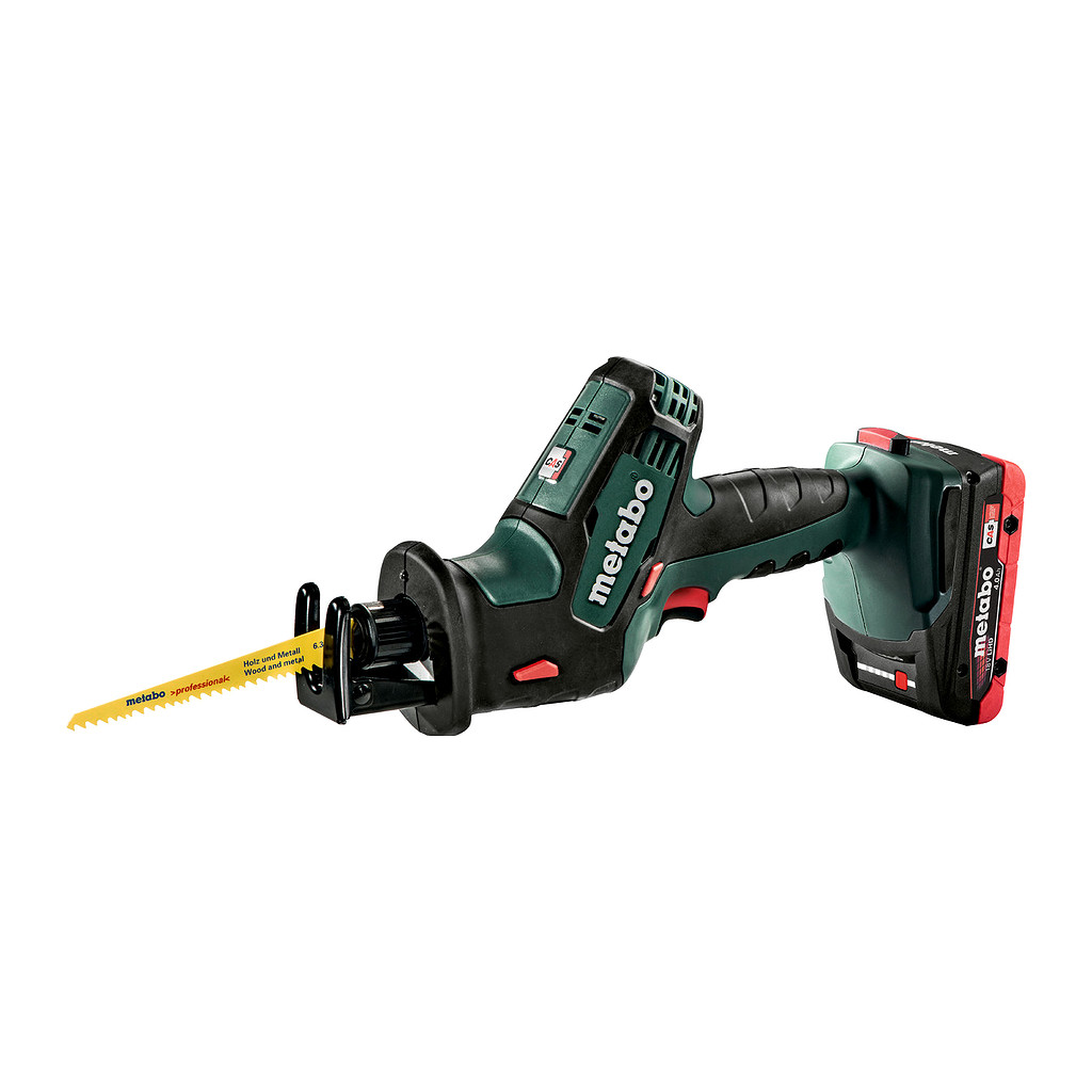 Metabo 602266800 - SSE 18 LTX Compact - AKU priamočiara píla, 18V 2x4Ah LiHD, Nabíjačka ASC 55, metaBOX 145