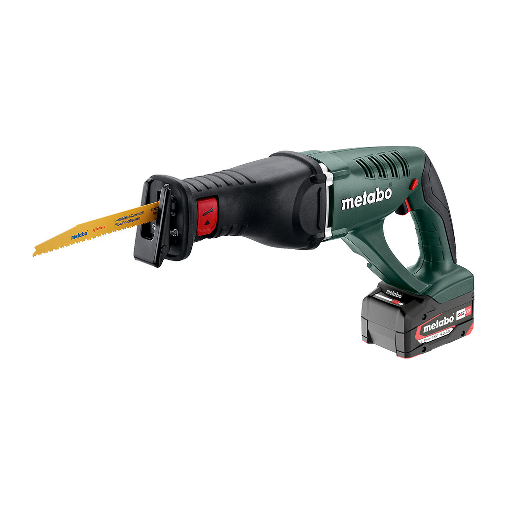 Metabo 602269610 - ASE 18 LTX - AKU priamočiara píla, 18V 2x4Ah Li-Power, Nabíjačka ASC 55, metaBOX 145 L