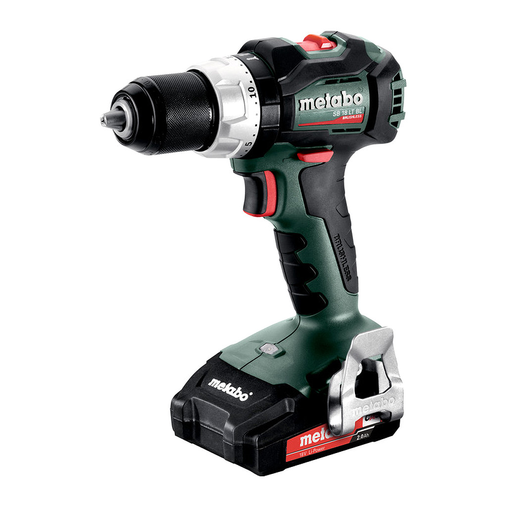 Metabo 602316550 - SB 18 LT BL - AKU príklepový vŕtací skrutkovač, 18V 2x2Ah Li-Power, Nabíjačka ASC 55, metaBOX 145