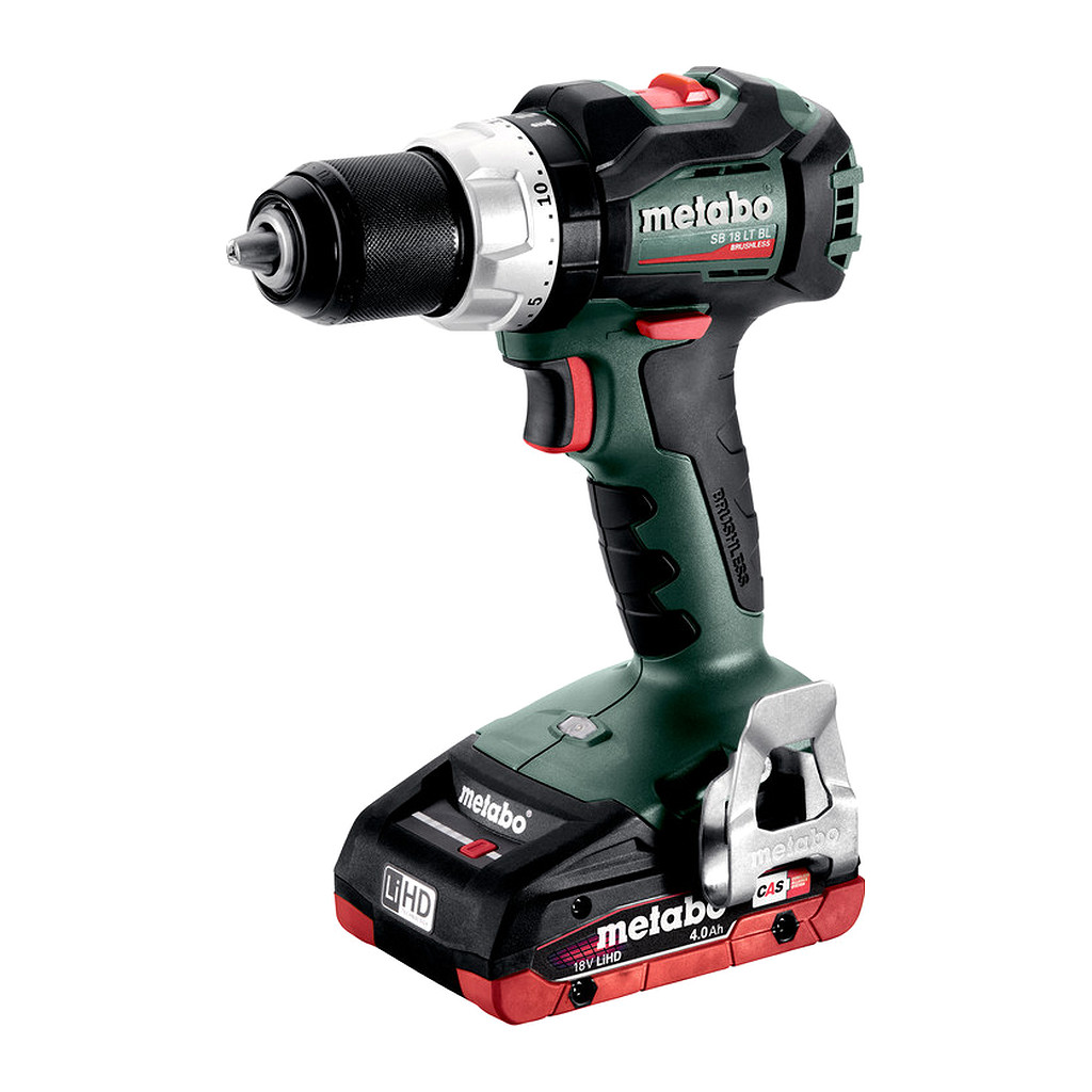 Metabo 602316800 - SB 18 LT BL - AKU príklepový vŕtací skrutkovač, 18V 2x4Ah LiHD, Nabíjačka ASC 55, metaBOX 145