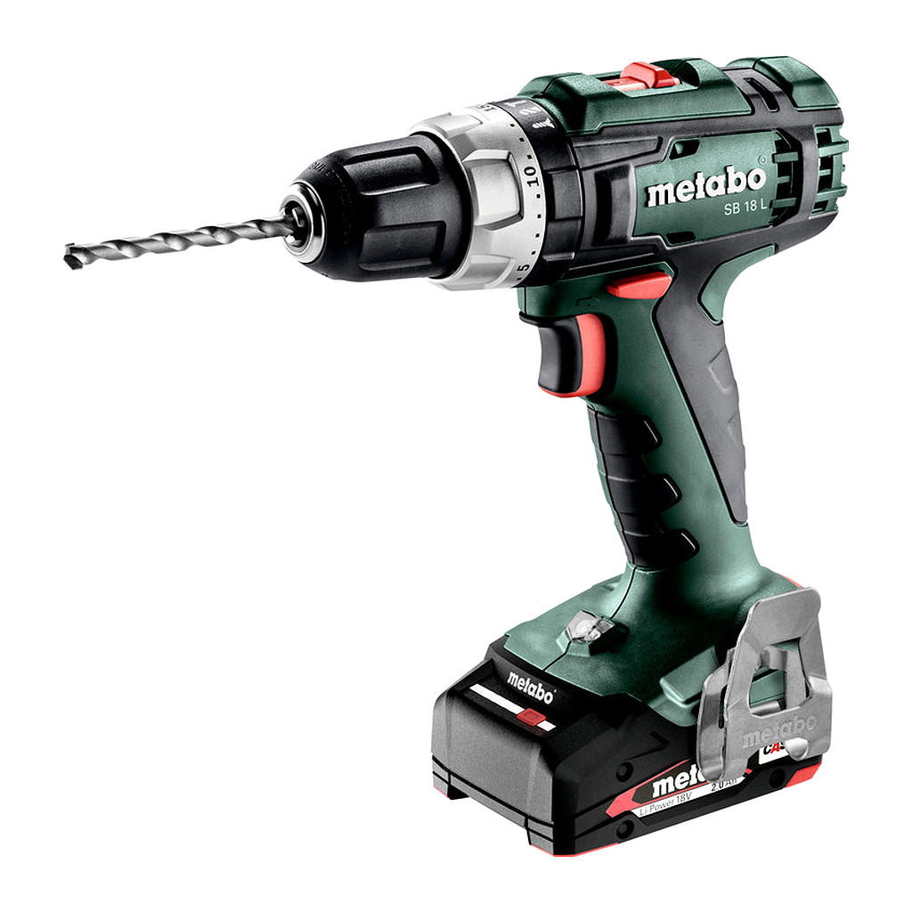 Metabo 602317500 - SB 18 L - AKU príklepový vŕtací skrutkovač, 18V 2x2Ah Li-Power, Nabíjačka SC 30, metaBOX 145