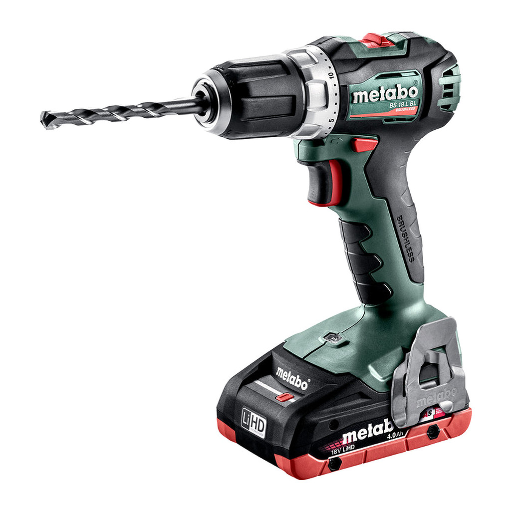 Metabo 602326800 - BS 18 L BL - AKU vŕtačka so skrutkovačom, 18V 2x4Ah LiHD, Nabíjačka ASC 55, metaBOX 145