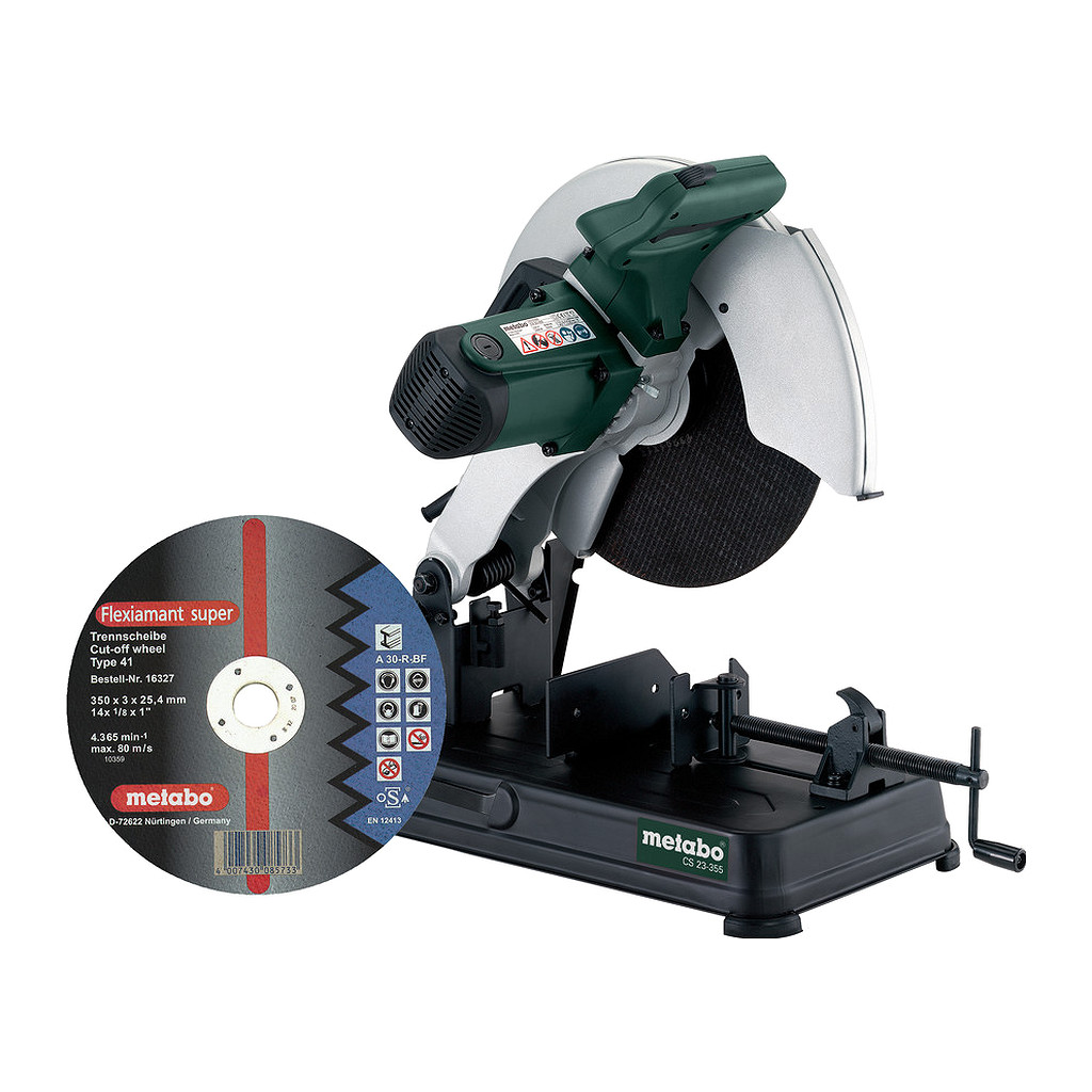 Metabo 602335850 - CS 23-355 Set - Rozbrusovacia brúska na kov, Kartón, s rozbrusovacím kotúčom Flexiamant Super