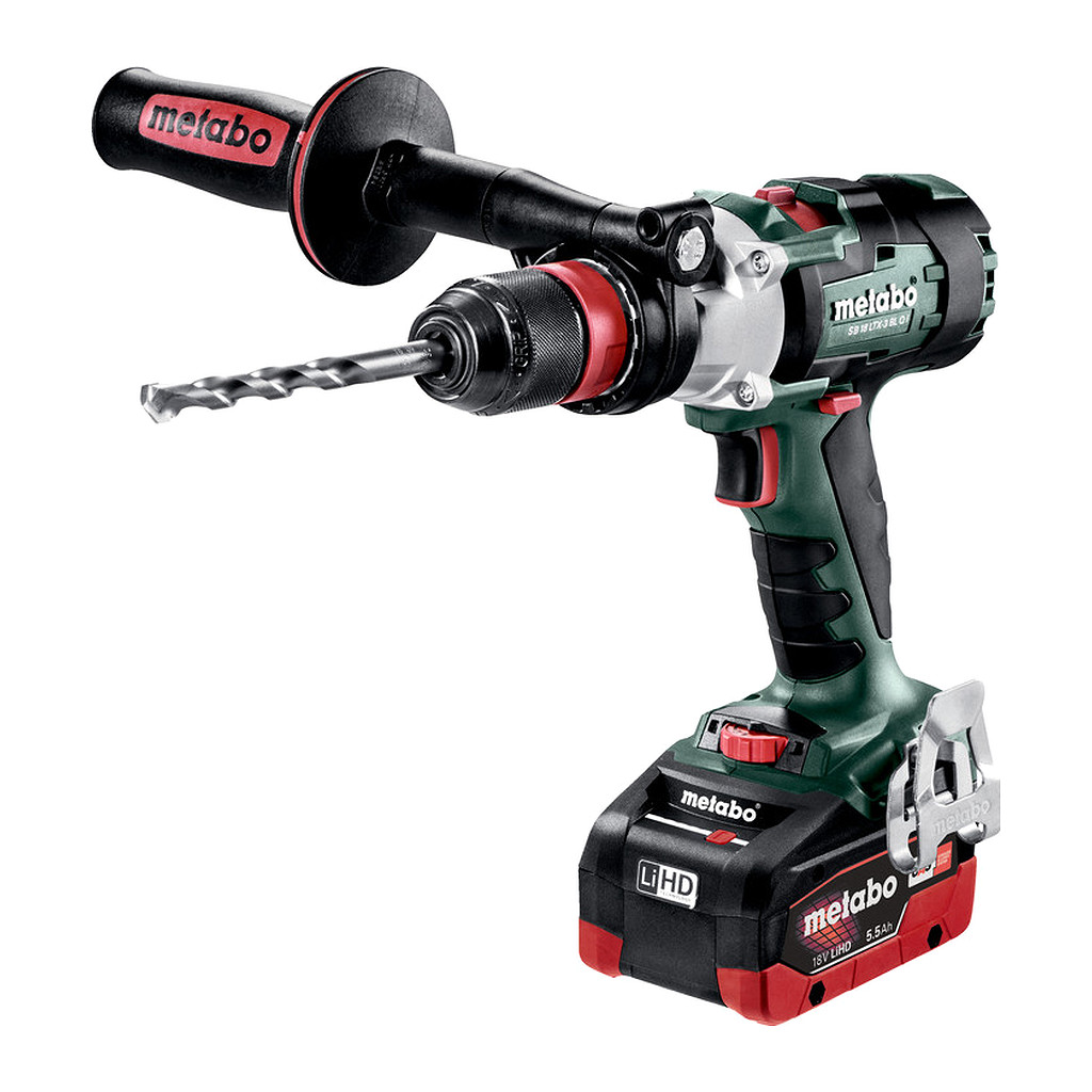 Metabo 602357660 - SB 18 LTX-3 BL Q I - AKU príklepový vŕtací skrutkovač, 18V 2x5.5Ah LiHD, Nabíjačka ASC 145, metaBOX 145 L