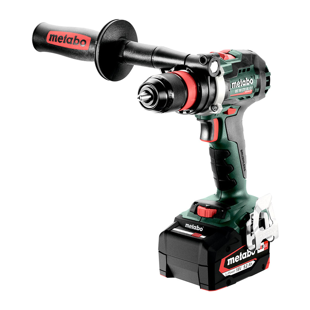 Metabo 602359650 - BS 18 LTX BL Q I - AKU vŕtačka so skrutkovačom, 18V 2x5.2Ah Li-Power, Nabíjačka ASC 55, metaBOX 145 L