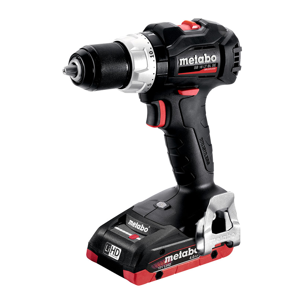 Metabo 602368800 - SB 18 LT BL SE - AKU príklepový vŕtací skrutkovač, 18V 2x4Ah LiHD, Nabíjačka ASC 55, Kufor z umelej hmoty